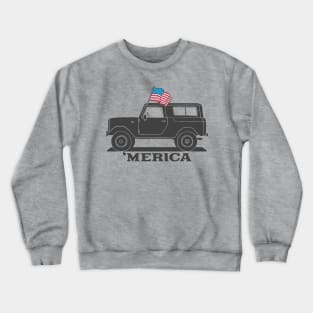 Bronco 4th of July Merica Crewneck Sweatshirt